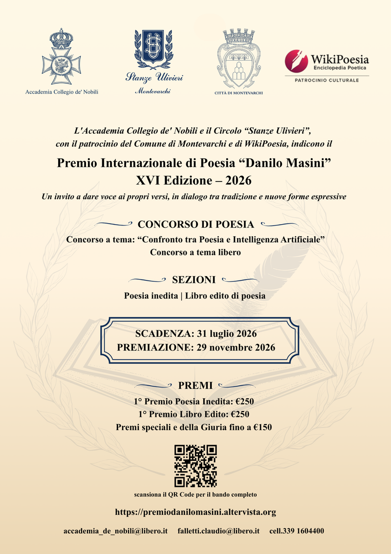 Premio Internazionale di Poesia DANILO MASINI