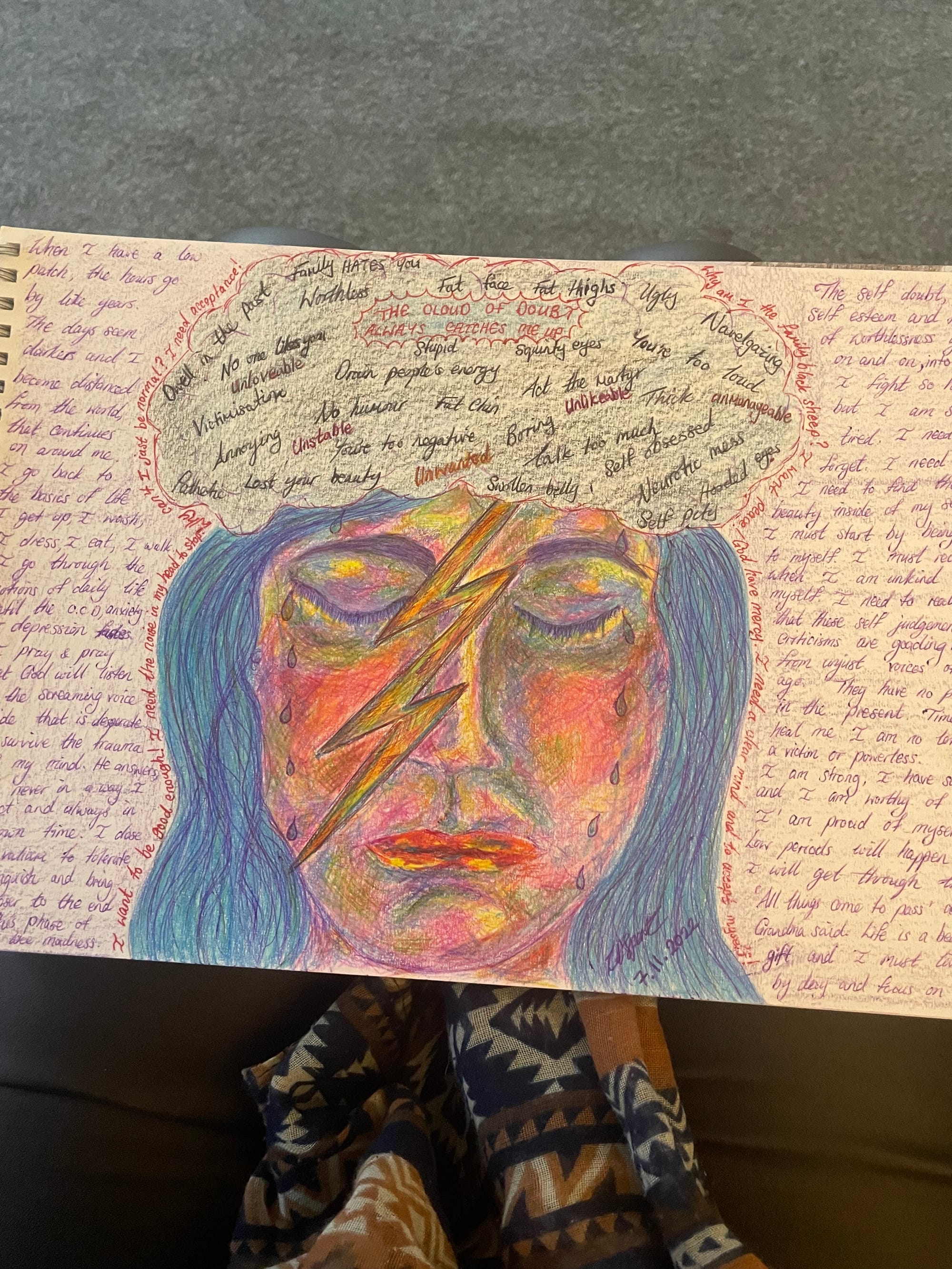Art work by one of our young people