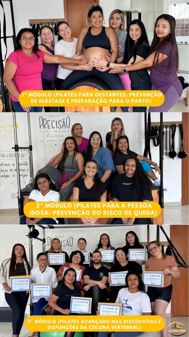Pilates Total 360º - Aprimoramento em IDOSOS, GESTANTES E COLUNA.