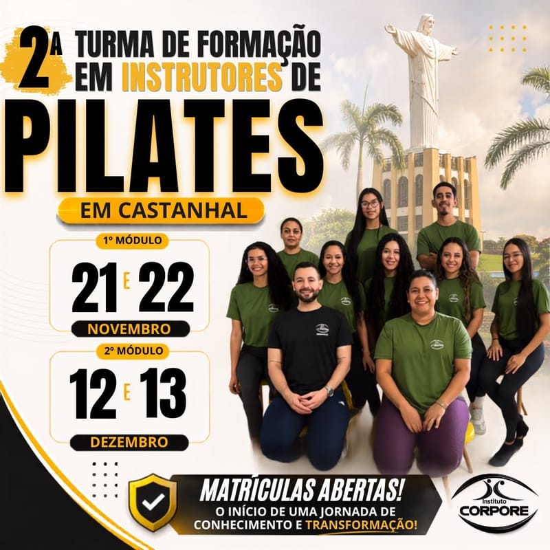 Curso de Formação Completa em Instrutores de Pilates - CASTANHAL