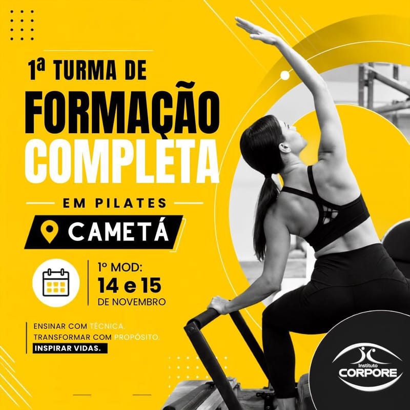 Curso de Formação Completa em Instrutores de Pilates - CAMETÁ