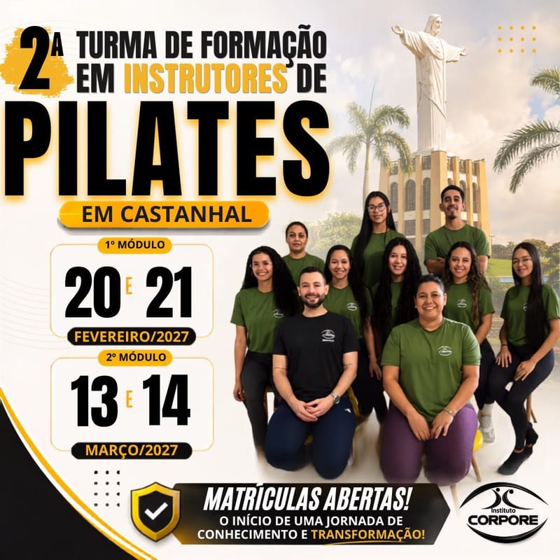 Curso de Formação Completa em Instrutores de Pilates - CASTANHAL