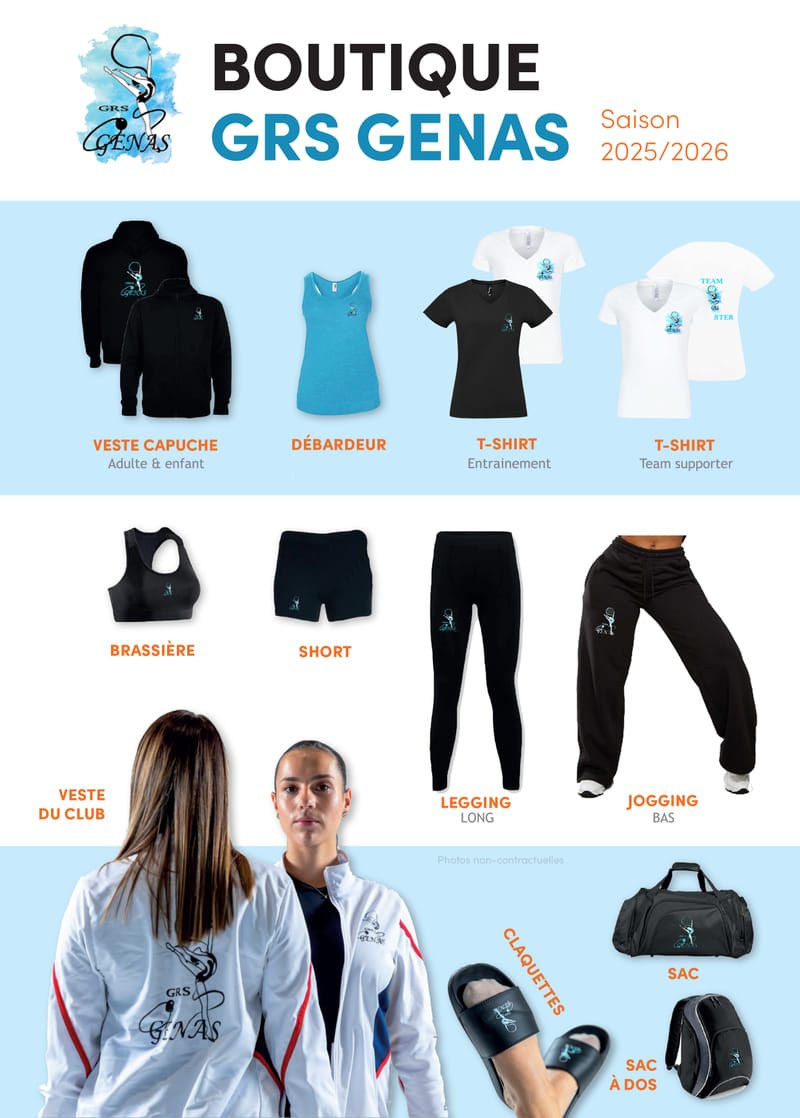 Gamme Textile 2025/2026 - Commande avant le 24/11/2025