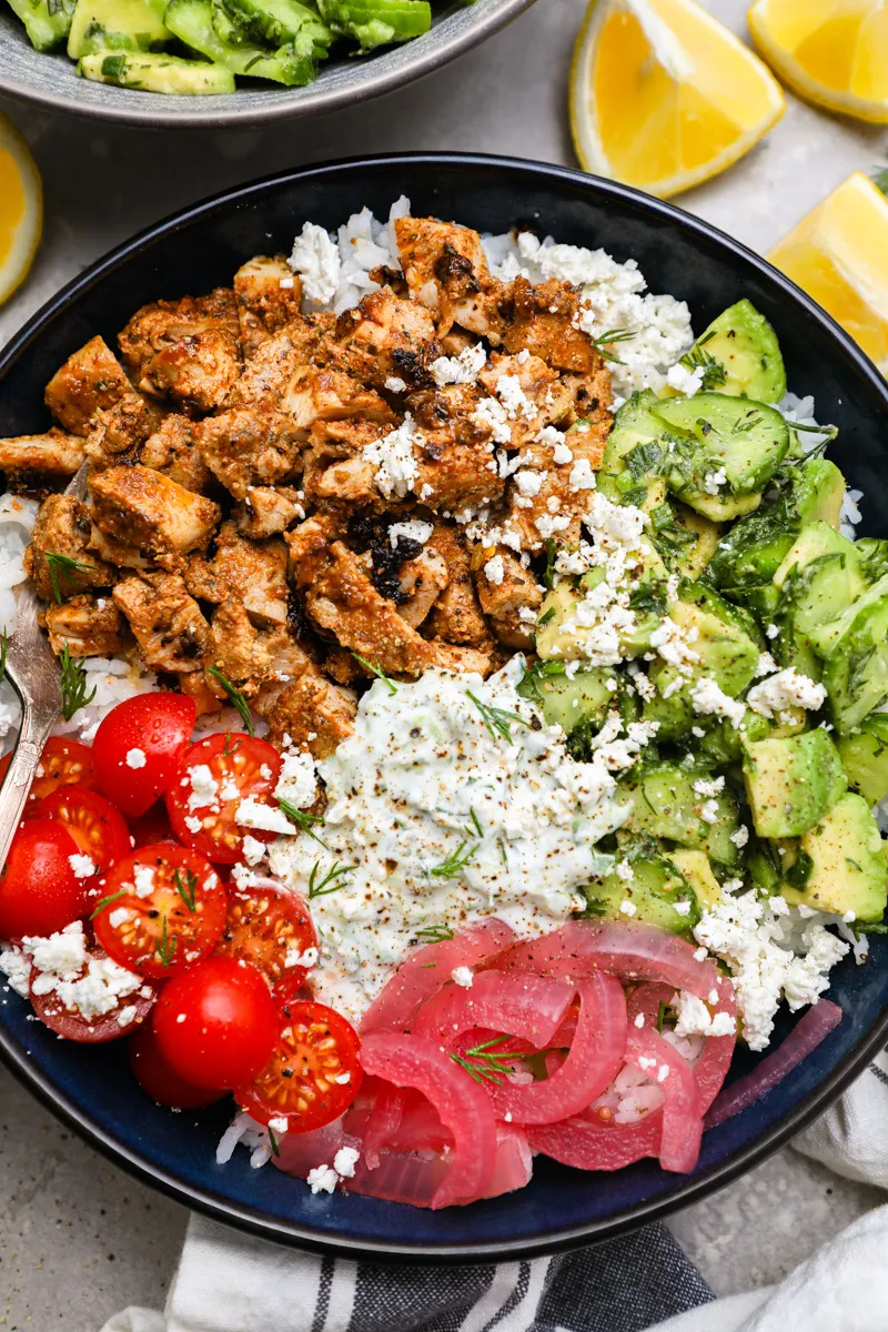 Chicken Tzatziki Bowls - Kim's Nutrition