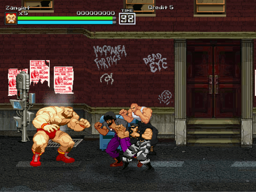 zangief one against three mobs