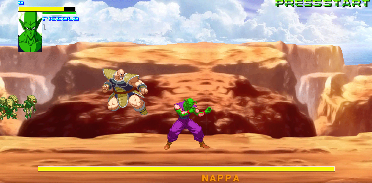 piccolo battle in the desert