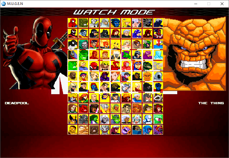 Marvel Mugen Game-deadpool-the ting