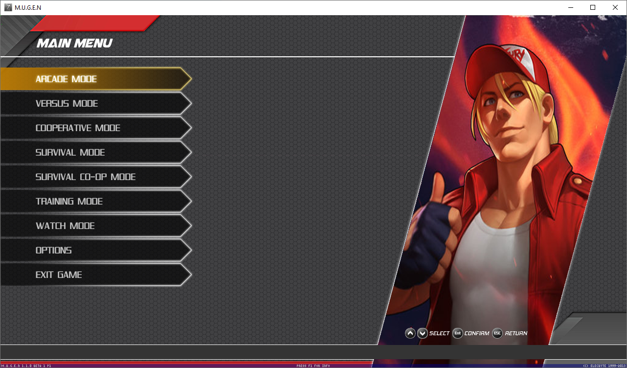 kof zillion HD - MAIN MENU - 2022