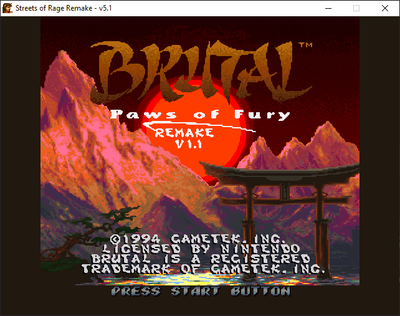 SoRR v5.1: Brutal Paws of Fury Remake