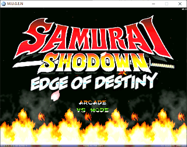 Samurai Shodown Edge of Destiny Mugen 2024