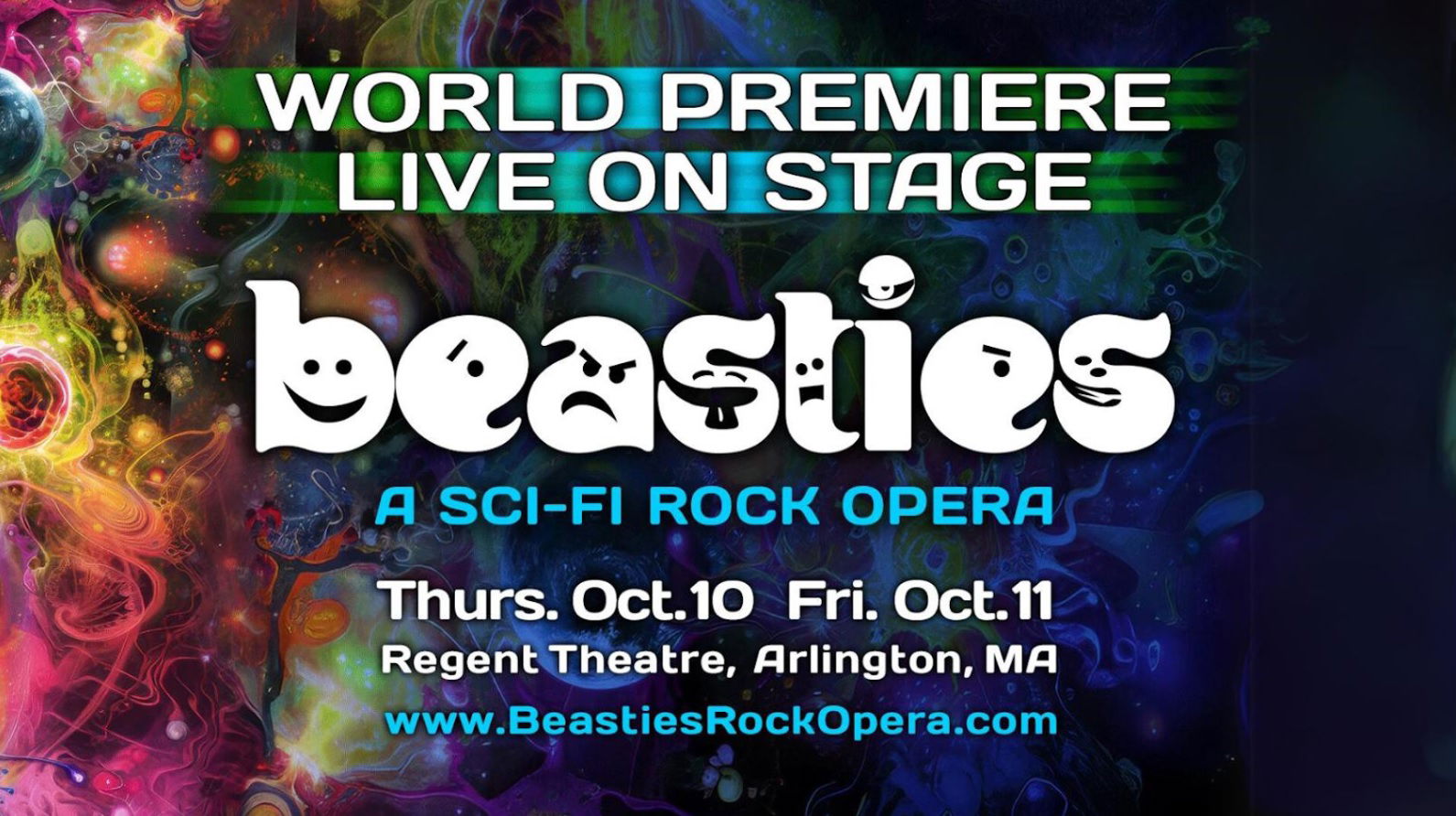 "Beasties - A Sci-Fi Rock Opera" - World Premiere - Live on Stage -  Regent Theatre (Arlington, MA.)