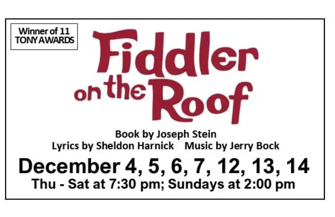 "Fiddler on the Roof" - by Joseph Stein, Sheldon Harnick & Jerry Bock - Calliope Productions (Boylston, MA.) - AUDITIONS