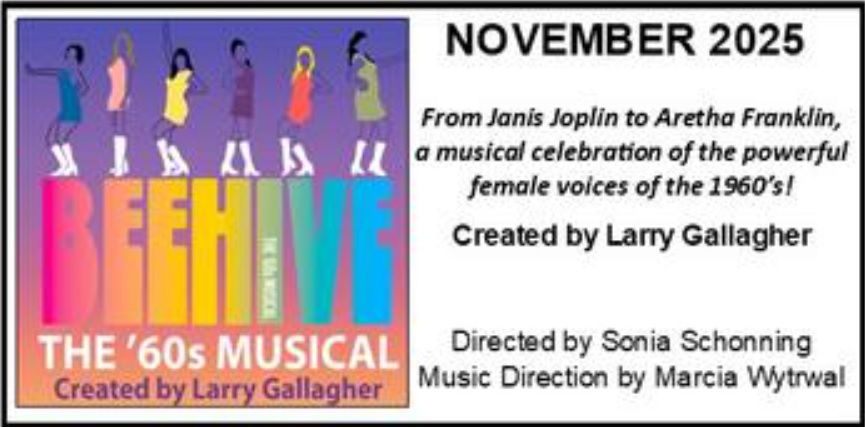 "Beehive: The 60's Musical" - by Larry Gallagher - Barnstable Comedy Club (Barnstable, MA.) - AUDITIONS