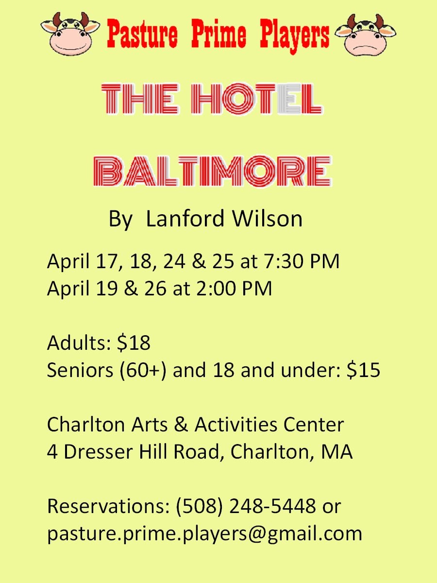 "The Hot L Baltimore" - by Lanford Wilson - Pasture Prime Players (Charlton, MA.)