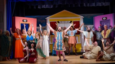 "A Funny Thing Happened on the Way to the Forum" - Gelbart, Shevelove and Sondheim - Square One Players (Shrewsbury, MA.) - REVIEW