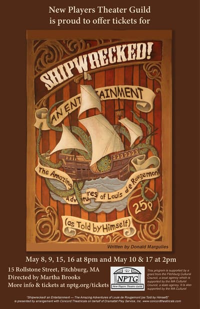 "Shipwrecked!" - by Donald Margulies - New Players Theatre Guild (Fitchburg, MA.)