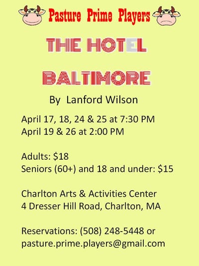 "The Hot L Baltimore" - by Lanford Wilson - Pasture Prime Players (Charlton, MA.)