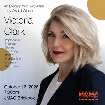 Victoria Clark comes to the JMAC BrickBox Theatre (Worcester, MA.)