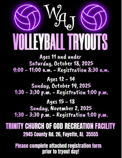 Tryout Information and Registration image