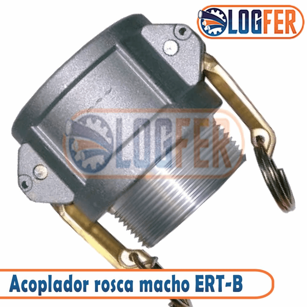 Engate rápido ERT-B acoplador rosca macho em aluminio