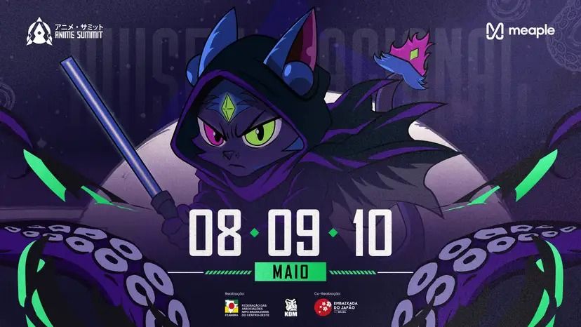 Anime Summit 2026 celebra 5 anos com megaedição no Museu Nacional da República e reencontro histórico de Ryukendo