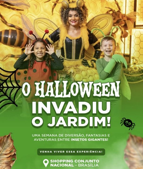 Halloween no Conjunto: crianças fantasiadas têm 50% de desconto no Gigantes do Jardim