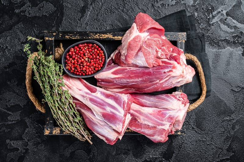 Jarret d’agneau confit 7h au porto