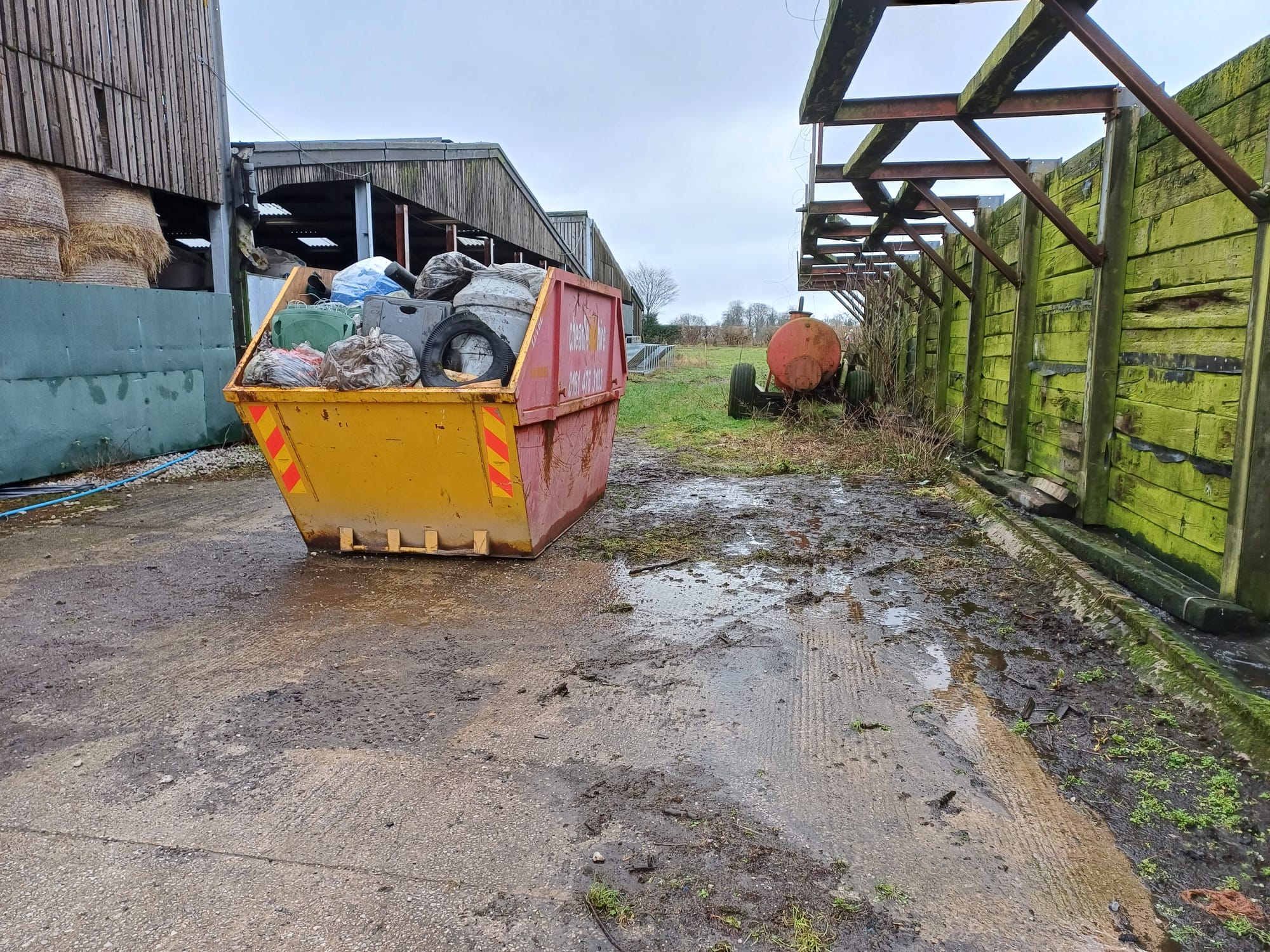 Skip loaded - just fitted in!