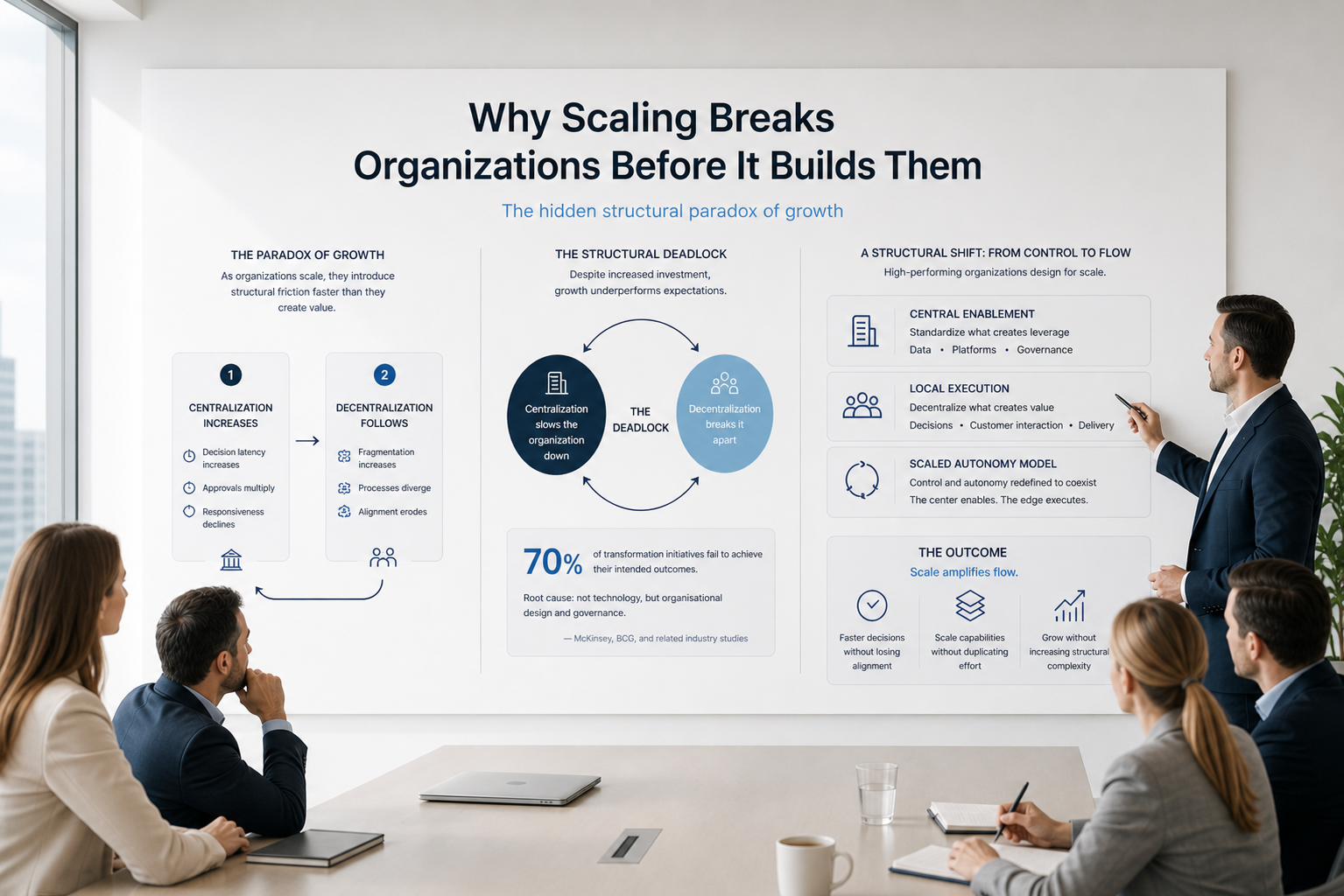 Why Scaling Breaks Organizations Before It Builds Them