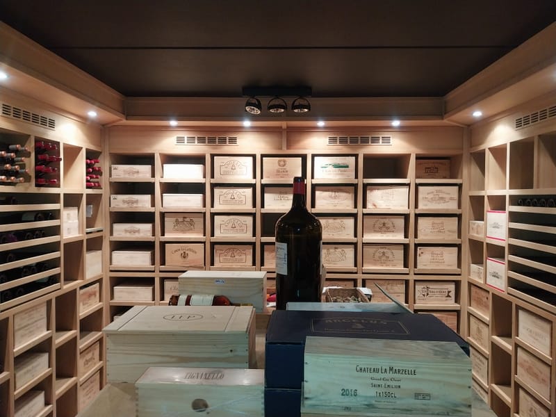 Installation de cave à vin
