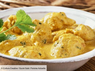 Déjeuner/Dîner : Poulet au Lait de Coco