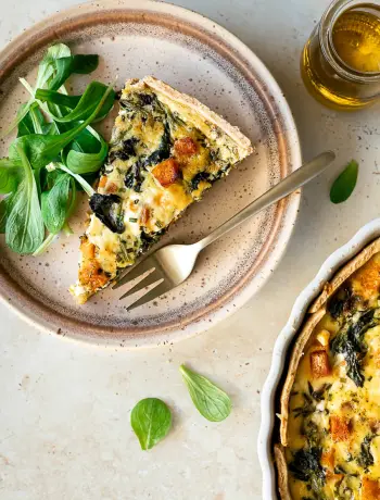 Déjeuner/Dîner : Quiche courge épinards