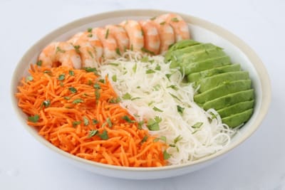 Déjeuner/Dîner : Salade de Crevettes