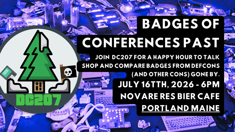 Badges of Conferences Past