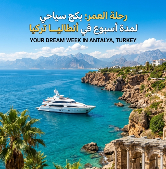 بكج سياحي لمدة  اسبوع انطاليا