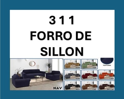 FORRO SILLONES 3 1 1