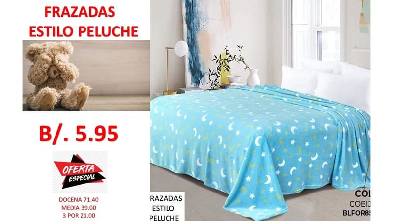 FRAZADAS ENTREGA INMEDIATA