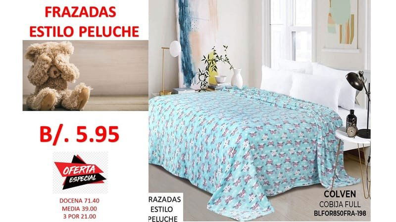 FRAZADAS ENTREGA INMEDIATA