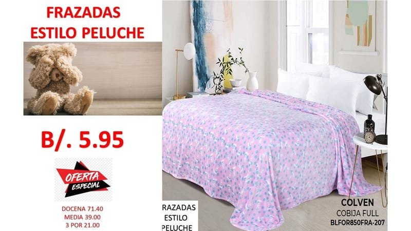 FRAZADAS ENTREGA INMEDIATA