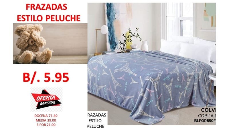 FRAZADAS ENTREGA INMEDIATA