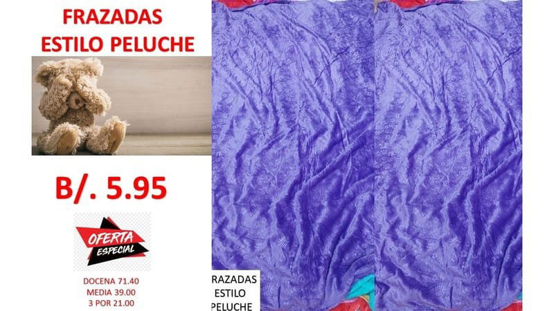 FRAZADAS ENTREGA INMEDIATA