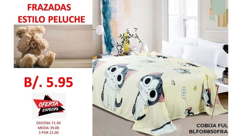 FRAZADAS ENTREGA INMEDIATA