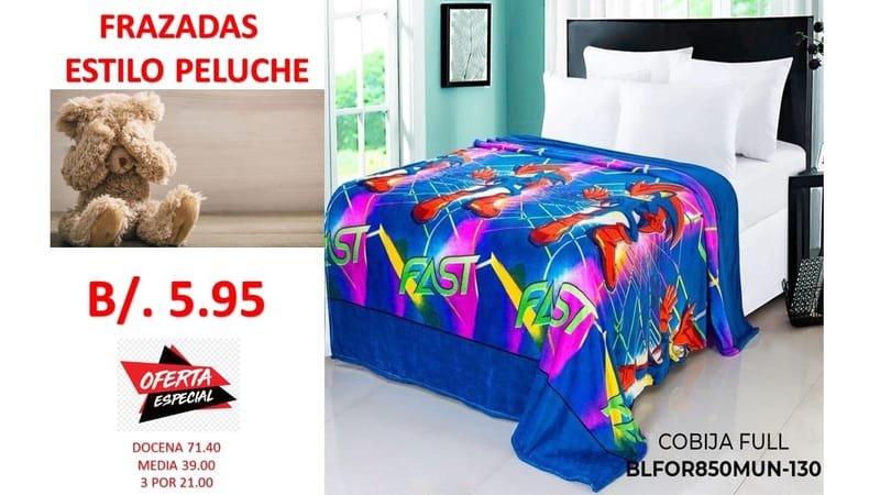 FRAZADAS ENTREGA INMEDIATA