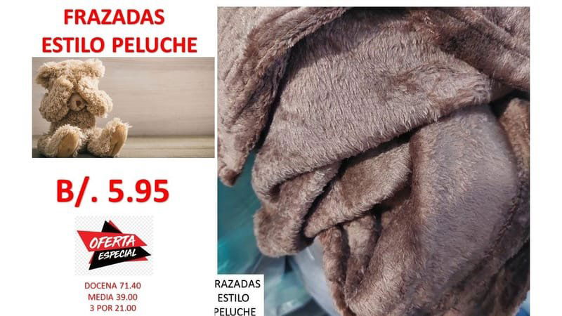 FRAZADAS ENTREGA INMEDIATA