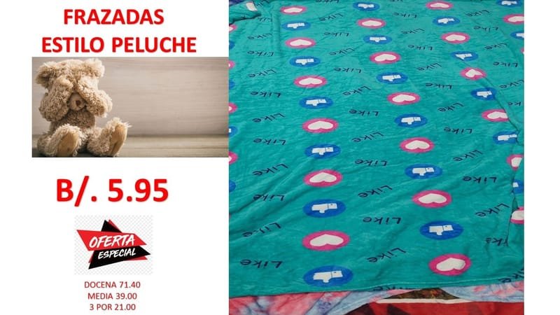 FRAZADAS ENTREGA INMEDIATA