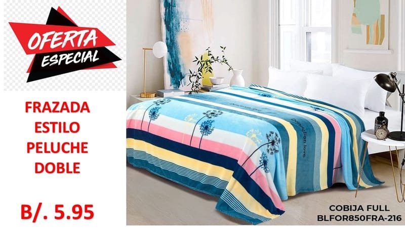 FRAZADAS ENTREGA INMEDIATA