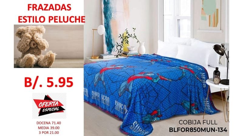 FRAZADAS ENTREGA INMEDIATA