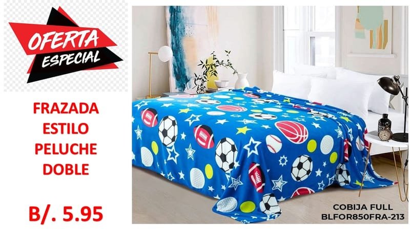 FRAZADAS ENTREGA INMEDIATA