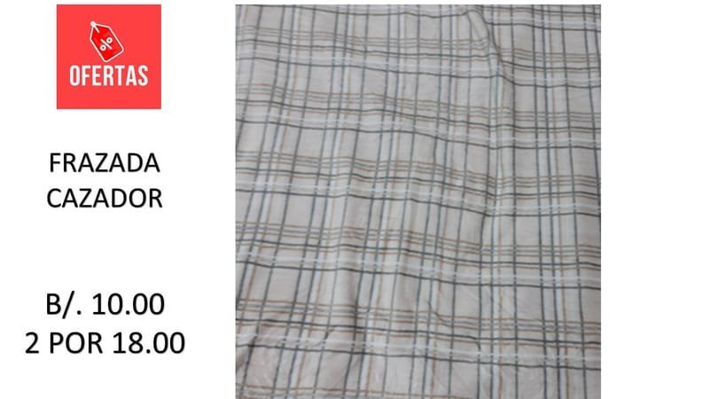 FRAZADA DOBLE  CAZADOR