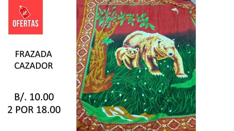 FRAZADA DOBLE  CAZADOR